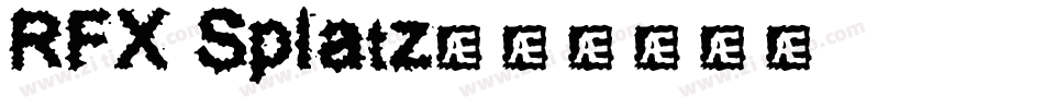 RFX Splatz字体转换